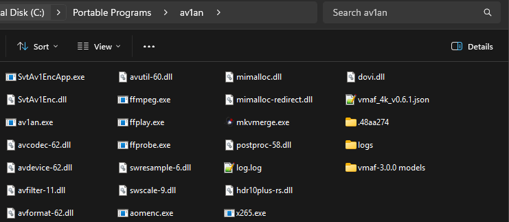 Av1an folder
